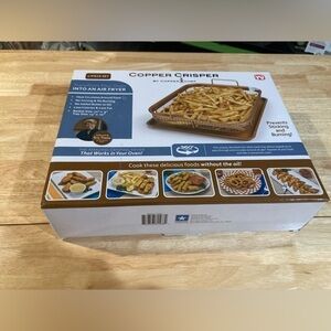 Copper Crisper from Copper Chef.Works in your oven. No oil needed!